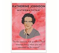 Katherine Johnson Quote Classroom Poster - Math Classroom Poster - Class Poster - 12 x 18 Inch - Classroom Decor - Classroom Must Haves - Back To School Decor - CPS0552