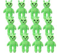 Kathfly 12 Pcs Green Alien Plush Stuffed Animal Alien Figurines Plush Miniature Figurine Plushies for Valentine's Day Gifts Easter Basket Stuffers Gifts Party Tiered Tray Decoration