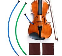 Kathfly 2 Pcs Violin Humidifier Instrument Accessory Violin Sound Hole F Hole Humidifier with Microfiber Cleaning Cloth to Prevent Cracking Buzzing Protruding Fret Ends Top Sink Dryness(Blue, Green)