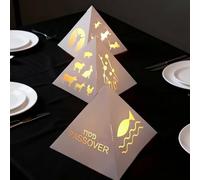 Kathfly 3 Pack Passover Table Centerpieces Ten Plagues Pyramid Paper Lantern Decoration Make Your Own Passover 10 Plagues of Egyptian Pyramids Scene Standable Crafts Kit for Seder Jewish Home Party