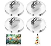 Kathfly 4 Pcs Mini Acrylic Adjustable Glass Display Stands Easel for Glass Art Creations Stained Ceramic Tiles Plaques for Picture Collectibles Ceramic Tiles Photo Office Trade Show Office or Home