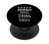 Kathleen Jotful Strong Fearless Inspirational Name, Birthday PopSockets Adhesive PopGrip
