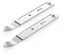 Kathleno 4140 Pry Tool, Pry Bar Trim Removal Tool Pry Tool, Pocket Mini Pry Bar, Door Panel Removal Tool, Removing Auto Trim Interior and Exterior Parts for Planes (2 Pack)