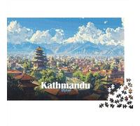 Kathmandu Cityscape 1000 Piece Jigsaw Puzzle, 70x50cm/1000pcs, for Adults, White Cardboard, Gift Idea for Puzzle Lovers And Family Time