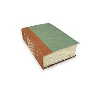 Kathmandu Valley Co. Nepali Wayfinder Journal with Extra-thick Handmade Lokta Paper, 5x8 Inch Personal Writing Office Notebook Sketchbook. Made in Nepal. (Sage, Small)