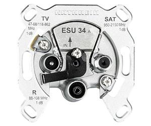 Kathrein ESU 34 3-Way Single Socket for Digital Single Cable (Unicable) Systems (TV/FM/Satellite Connection)