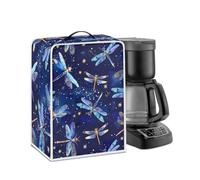 Kathyboom Blue Dragonfly Coffee Maker and Blender Covers - Dust Resistant Soft Covers for Small Kitchen Appliance Protectors and Decor