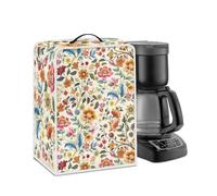 Kathyboom Colorful Flower Coffee Machine Covers with Top Handle Dust Stain Resistant Blender Mixer Protector Soft Covers for Small Kitchen Appliance, Kitchen tool