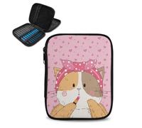 Kathyboom Cute Cats Crochet Hook Case Empty Crochet Organizer Case- Crochet Hook Holder for Circular Knitting Needles, Crochet Hooks Knitting & Crochet Supplies - Knitting Accessories