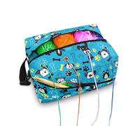 Kathyboom Cute Dogs Yarn Storage Organizer Large Capacity Crochet Bag Knitting & Crochet Supplies Yarn Holder for Crocheting Knitting Accessories