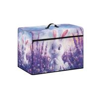 Kathyboom Cute Rabbit Sewing Machine Dust Cover with Front Pockets for Accessories, Compatible with Most Standard Machines