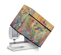 Kathyboom Dragonflies Sewing Machine Cover with Pockets for Sewing Accessories,Compatible with Most Standard Sewing Machines Home Decor