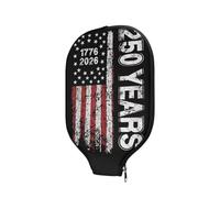 Kathyboom Pickleball Paddle Cover America 250 Print Universal Size Pickleball Paddle Case - Protective Racquet Sleeve - Protect Your Paddle from Scratches, Dings, Dents