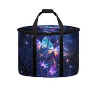 Kathyboom Portable Slow Cooker Bags For Oval Crock,Galaxy Butterfly Insulated Carrier Case Tote for 4-8 Quart Crock Carrier For Travel, Outdoor, Picnic