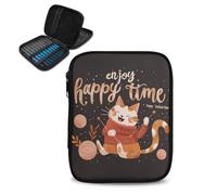 Kathyboom Wooly Cat Crochet Hook Case Empty -Lightweight Crochet Hook Organizer - Crochet Hook Holder for Knitting & Crochet Supplies - Knitting Accessories