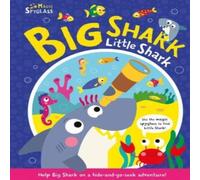 Katie Button Big Shark Little Shark Board book Book in White Katie Button White