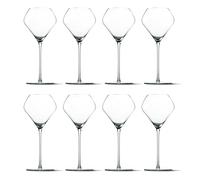 Katie Jayne 450ml ‘Tulip’ Beaujolais Wine Glasses Set of 8 (2 Boxes) | Mouth-Blown Long Stem Glassware Set for 8 | Handmade Wine Glass Set for Home Bars, Celebrations, Parties | Gift-Boxed Glassware
