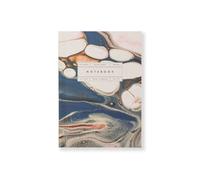 Katie Leamon A5 Notebook Lined Paper 100GSM Blue Marble