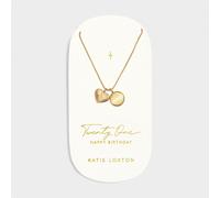 Katie Loxton '21st Birthday' Waterproof Gold Sentiment Necklace 40cm + 5cm