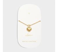 Katie Loxton 'Love' Waterproof Gold Heart Bracelet 18cm + 3cm