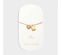 Katie Loxton 'Mum' Waterproof Gold Charm Bracelet 18cm + 3cm