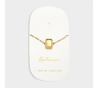 Katie Loxton 'Optimism' Waterproof Gold Spinning Amulet Bracelet 18cm + 3cm
