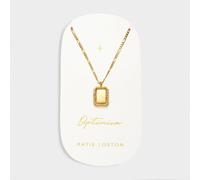 Katie Loxton 'Optimism' Waterproof Gold Spinning Amulet Necklace 45cm + 5cm