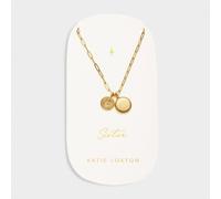 Katie Loxton 'Sister' Waterproof Gold Charm Necklace 40cm + 5cm