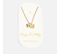 Katie Loxton Carded Happy Birthday Gold-Plated Charm Necklace