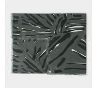 Katie Loxton Charcoal / Black / White Zebra Printed Scarf KLS593 - Polyester