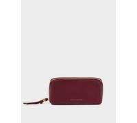 Katie Loxton Faux Leather Fold-Out Mirror Make-Up Bag Cherry Red