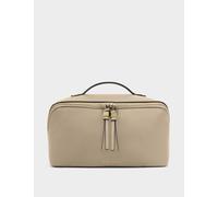 Katie Loxton Faux Leather Structured Makeup Bag Taupe