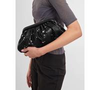 Katie Loxton Faux Leather Studded Clutch Bag Black Mix