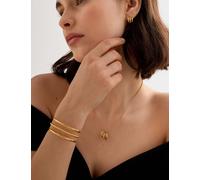 Katie Loxton Gold Plated Waterproof Open Cuff Bangle Gold