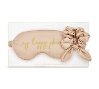 Katie Loxton My Happy Place Silky Scrunchie & Eye Mask 2 Piece Set Gold