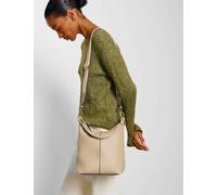 Katie Loxton Personalised Faux Leather Satchel Taupe