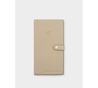 Katie Loxton Personalised Faux Leather Travel Wallet Taupe