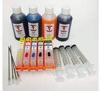 Katie’s Edible Ink Cartridge set Compatible with Canon PGI-570 & CLI-571 XL Size Cartridges all the necessary tools for refilling. MG7751, MG7752, MG7753 Includes video instructions also