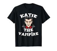 Katie The Vampire T-Shirt Halloween Simple Costume T-Shirt