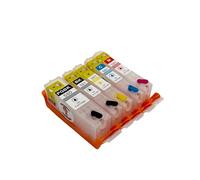 Katie's Edible Ink PGI-580BK/CLI-581 PGBK/BK/C/M/Y Ink Cartridges (580xl/581xl) Compatible with Canon TS705/TS705a Printers, Full Set with Needles Chipped, Ready to Use