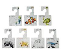 Katies Playpen Baby Clothes Wardrobe Dividers Organisers - Under The Sea - 7 Pack