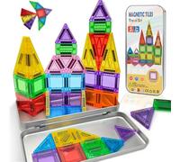 katietoy Mini Magnetic Tiles Travel Set Kids Airplane Activities Games