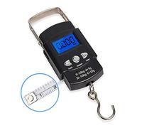 Katigan 50Kg x 0.01Kg Electronic Digital Handing Pocket Scale 10G Portable Luggage Travel Fishing Scale Kitchen Hook Balance Weighing