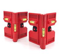 Katigan Spirit Level,Magnetic Post Level Tool Folds for Storage,Cross Check Bubble Level(Pack of 2)