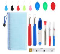 KATIMI 55 PCS Seam Ripper Stitch Unpicker Tool,Conclude 1 Organiser,40 Needle,4 Unpicker Sewing Tool,8 Needle Threader,1 Measuring Tape,1 Thread Cutter,Sewing Accessories Cross Stitch Accessories