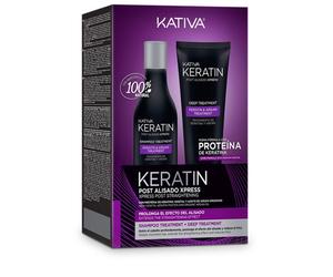KATIVA Keratin Express Post Straightening Shampoo & Treatment Kit 250 ml + 200 ml