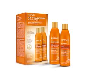 Kativa Maintenance Kit Post Straightening 2 Units | Shampoo and Conditioner Post Treatment || Extends the Duration of Straightening | Provides Hydration | Eliminates Frizz | Professional Quality