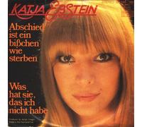 KATJA EBSTEIN - KATJA EBSTEIN / Abschied ist ein bißchen wie sterben / Was hat sie, was ich nicht habe / Bildhülle / ariola # 101186 / Deutsche Pressung / 7" Vinyl Single Schallplatte