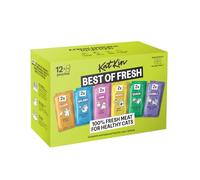 KatKin “BEST OF FRESH” Cat Food Variety Pack Bundle | Complete & Balanced Fresh Meals for Cats & Kittens | Chicken, Turkey, Duck, Fish, Beef, Pork | 24 x 80g Pouches