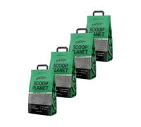 KatKin Scoop Planet Litter (4x4.5kg/12.8L bag): Plant-Based, 100% Biodegradable, Non-Tracking, Clumping Cat Litter Made With Non-Toxic, Eco-Friendly Pea fibre & Millet